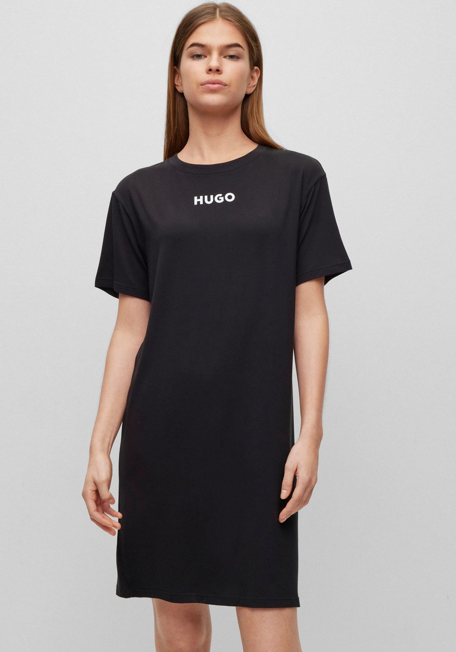 HUGO Nachthemd »UNITE_NIGHTY«, mit kurzen Wäsche Rechnung bestellen auf Ärmeln 
