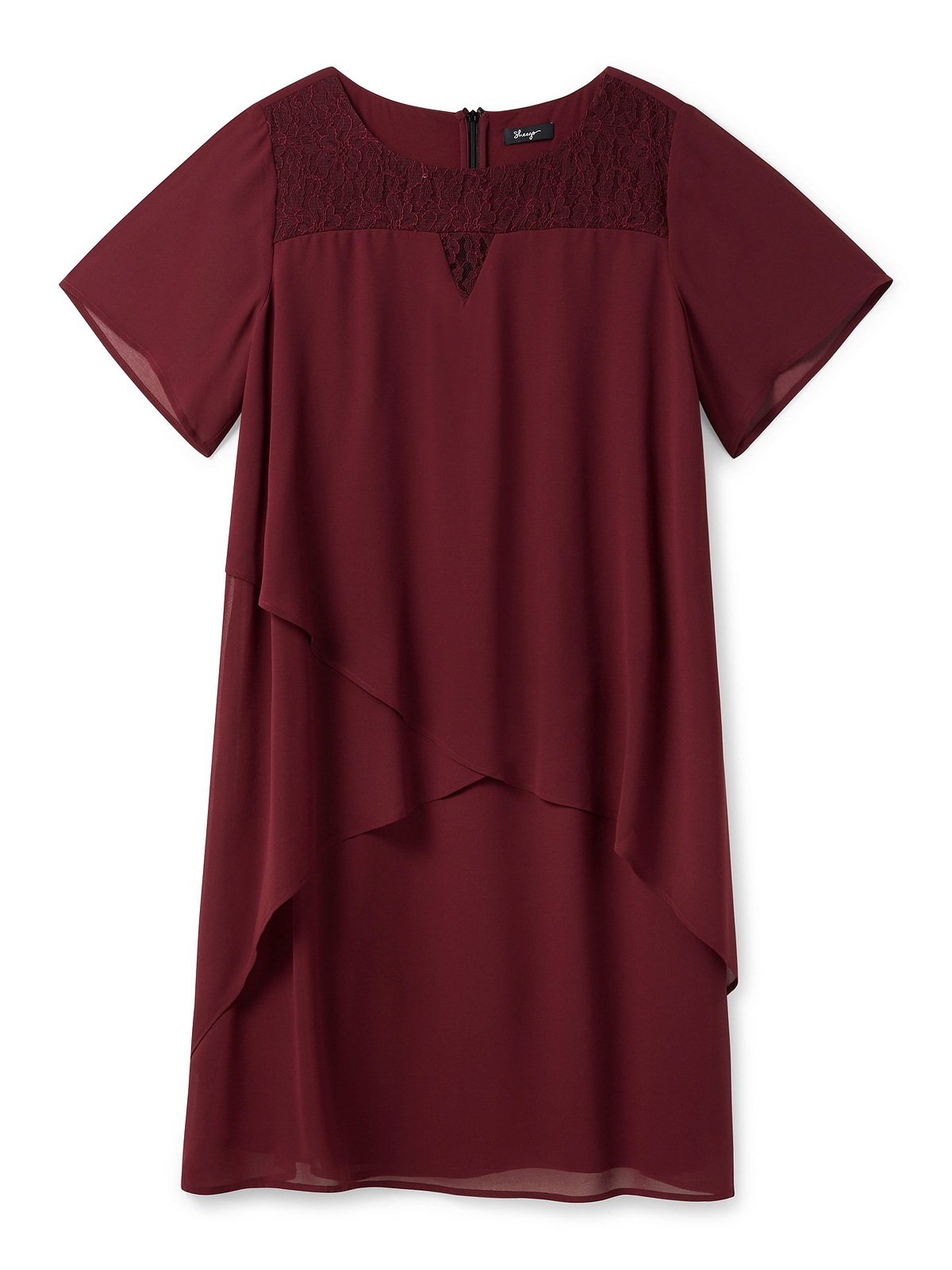 sheego -  Abendkleid "Cocktailkleid", mit asymetrischen Volants