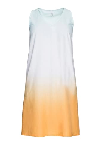 Jerseykleid »Große Größen«, mit Batik-Optik, in A-Linie