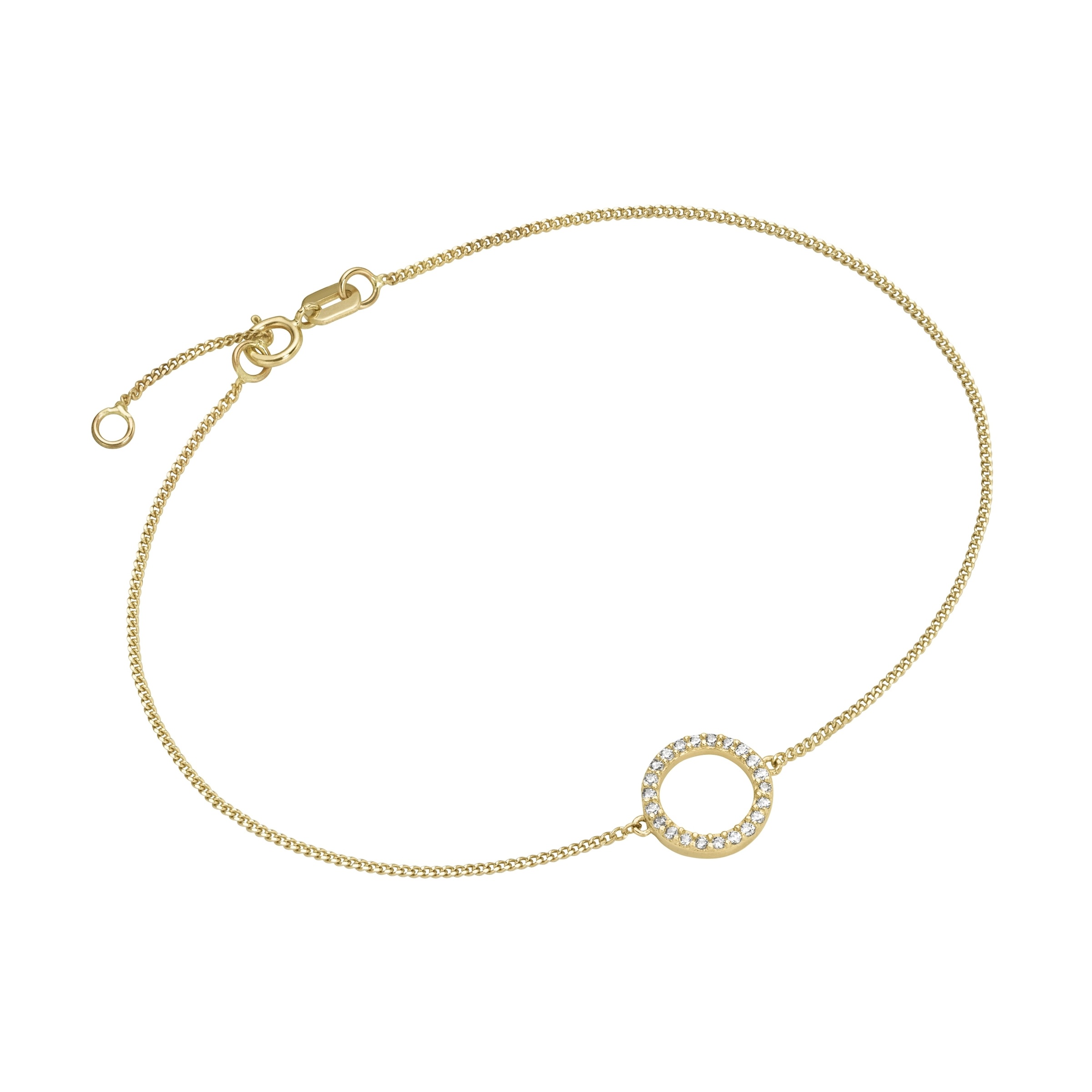 Luigi Merano Armband »Mittelteil Ring mit Zirkonia, Gold 375« kaufen
