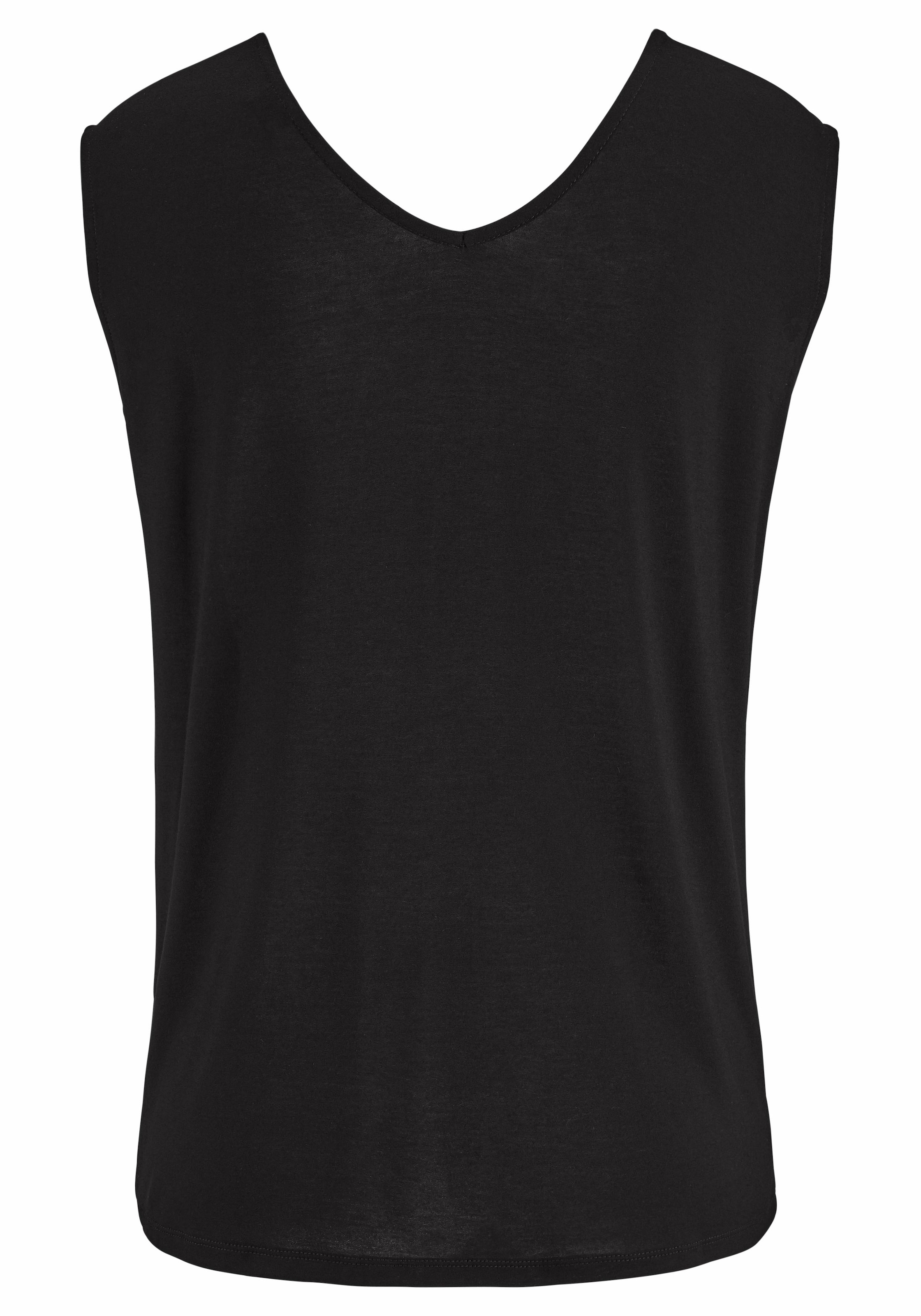 s.Oliver T-Shirt, mit Zierbändern am Ausschnitt shoppen | I\'m walking | V-Shirts