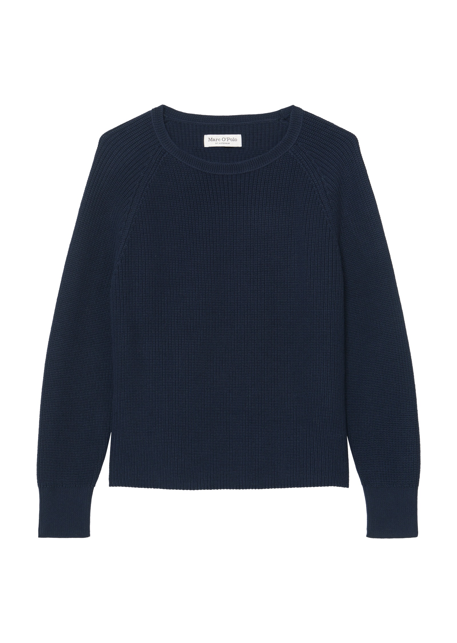 Marc O'Polo Rundhalspullover aus Heavy-Weight-Organic-Cotton