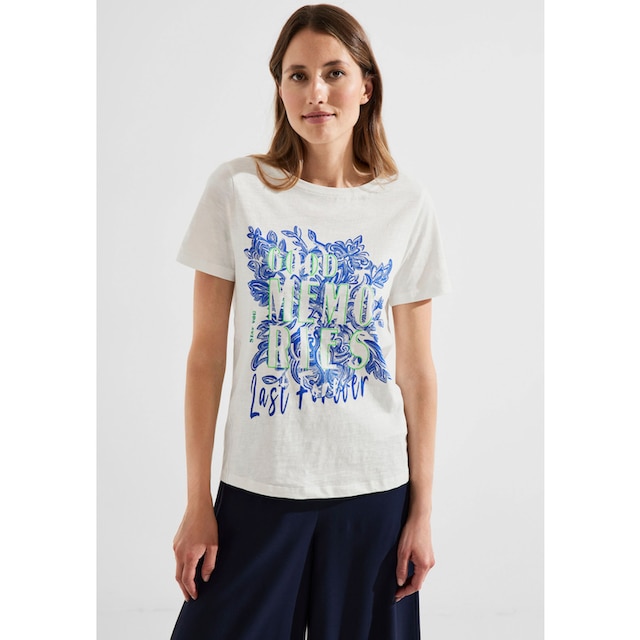 Cecil T-Shirt, mit coolem Motto-Druck shoppen | I\'m walking
