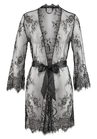 LASCANA Kimono, aus transparenter Eyelashspitze, sexy Dessous kaufen