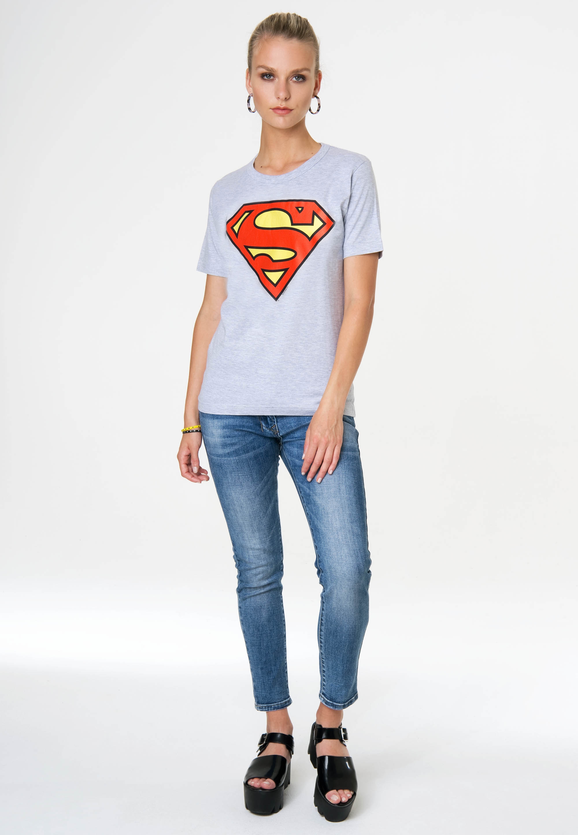 LOGOSHIRT T-Shirt »Superman Logo«, | mit I\'m kaufen walking Superhelden-Print trendigem