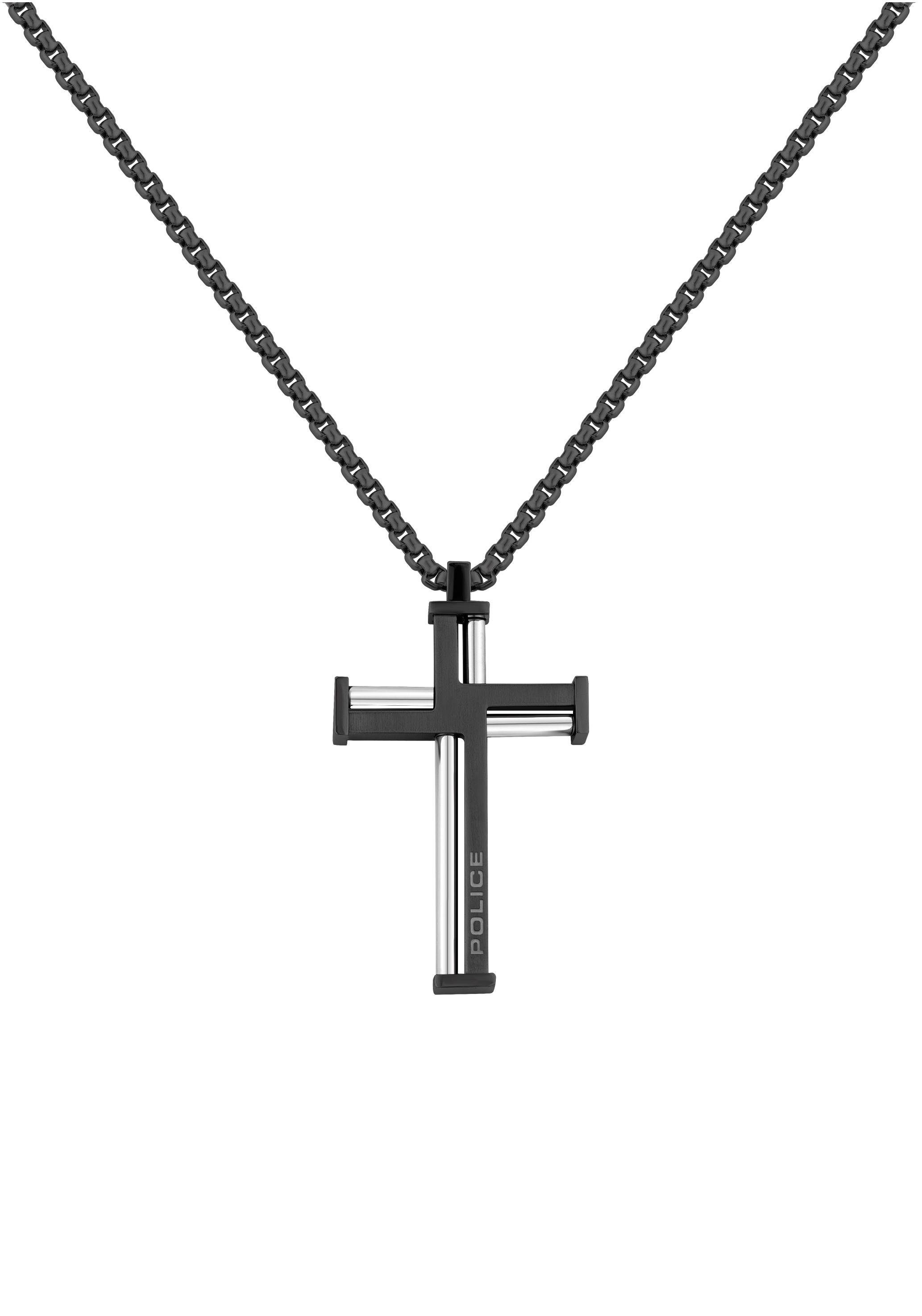 Police Kette mit Anhänger »Kreuz, PREIKE, PJ26479PSU.02« kaufen