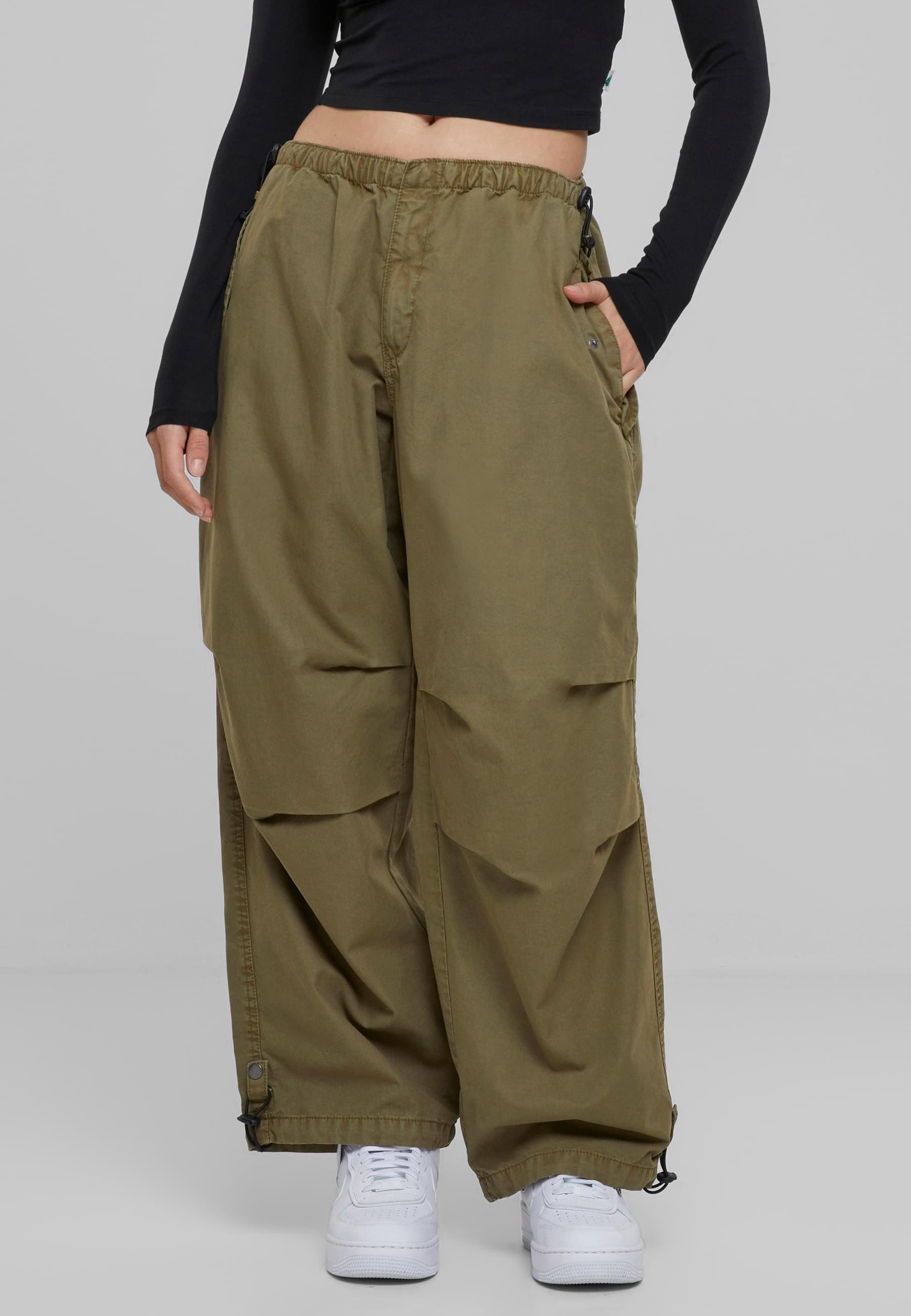 URBAN CLASSICS Jerseyhose »Damen Ladies Pants«, Cotton online Parachute tlg.) (1