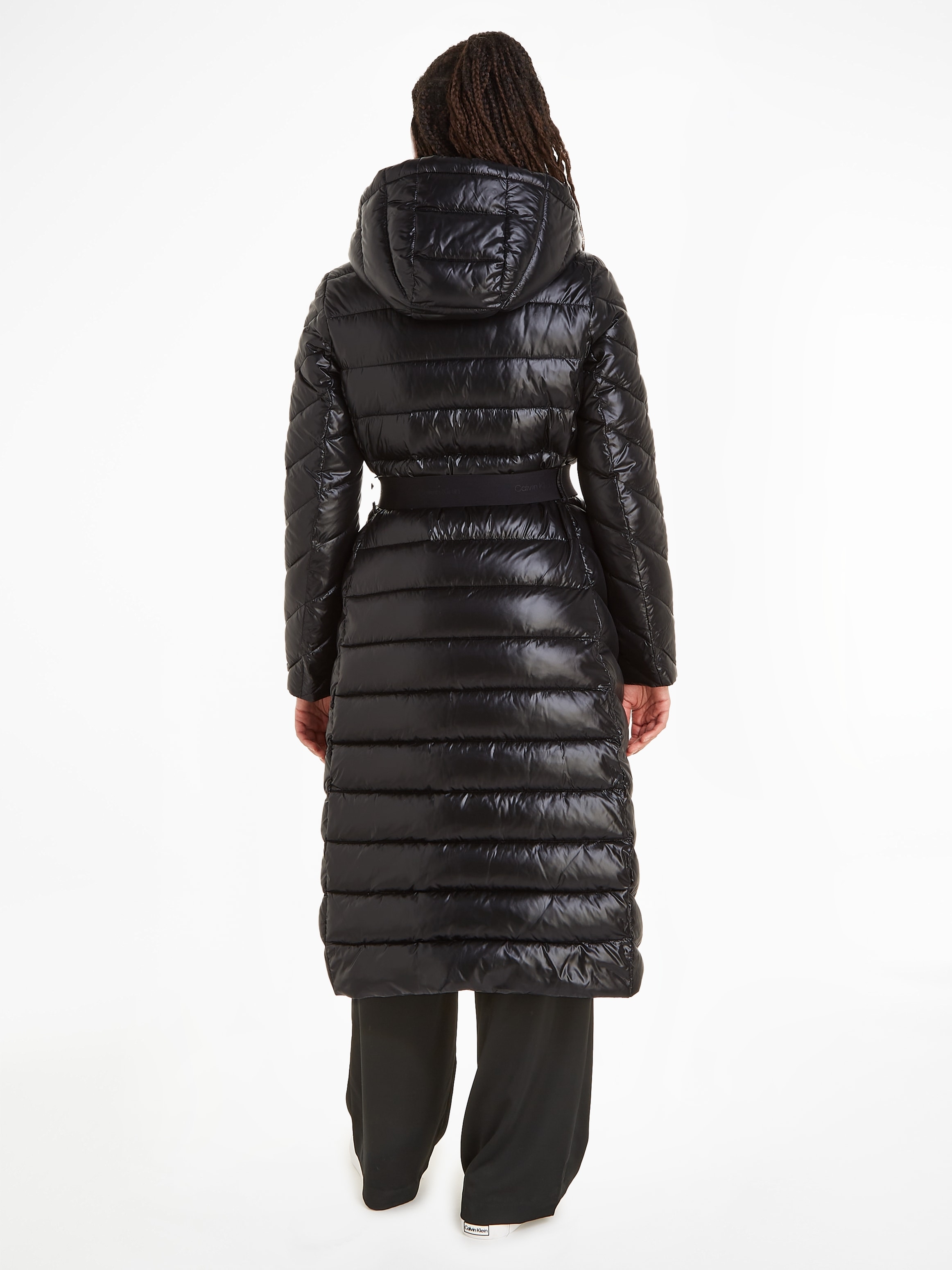 Calvin Klein Steppmantel »ESS BELTED PADDED LW MAXI COAT«, mit Markenlabel  online | I'm walking