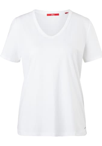 s.Oliver T-Shirt, mit umgenähtem Saum kaufen