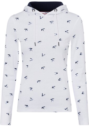 KangaROOS Langarmshirt, mit modischem minimalistischen Vögel-Allover-Druck - NEUE... kaufen