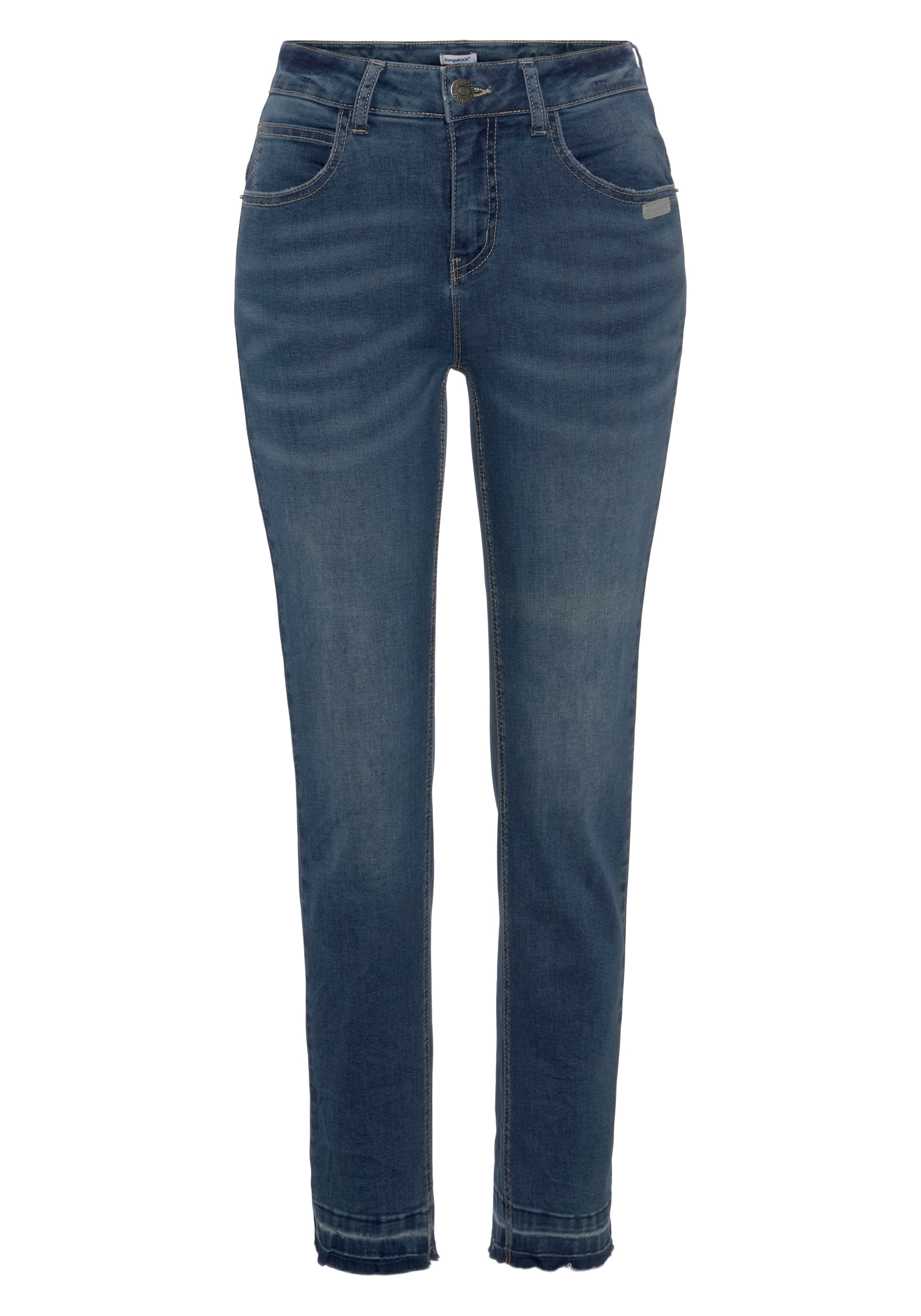 KangaROOS 7/8-Jeans »CULOTTE-JEANS«, NEUE KOLLEKTION mit shoppen - ausgefranstem Saum