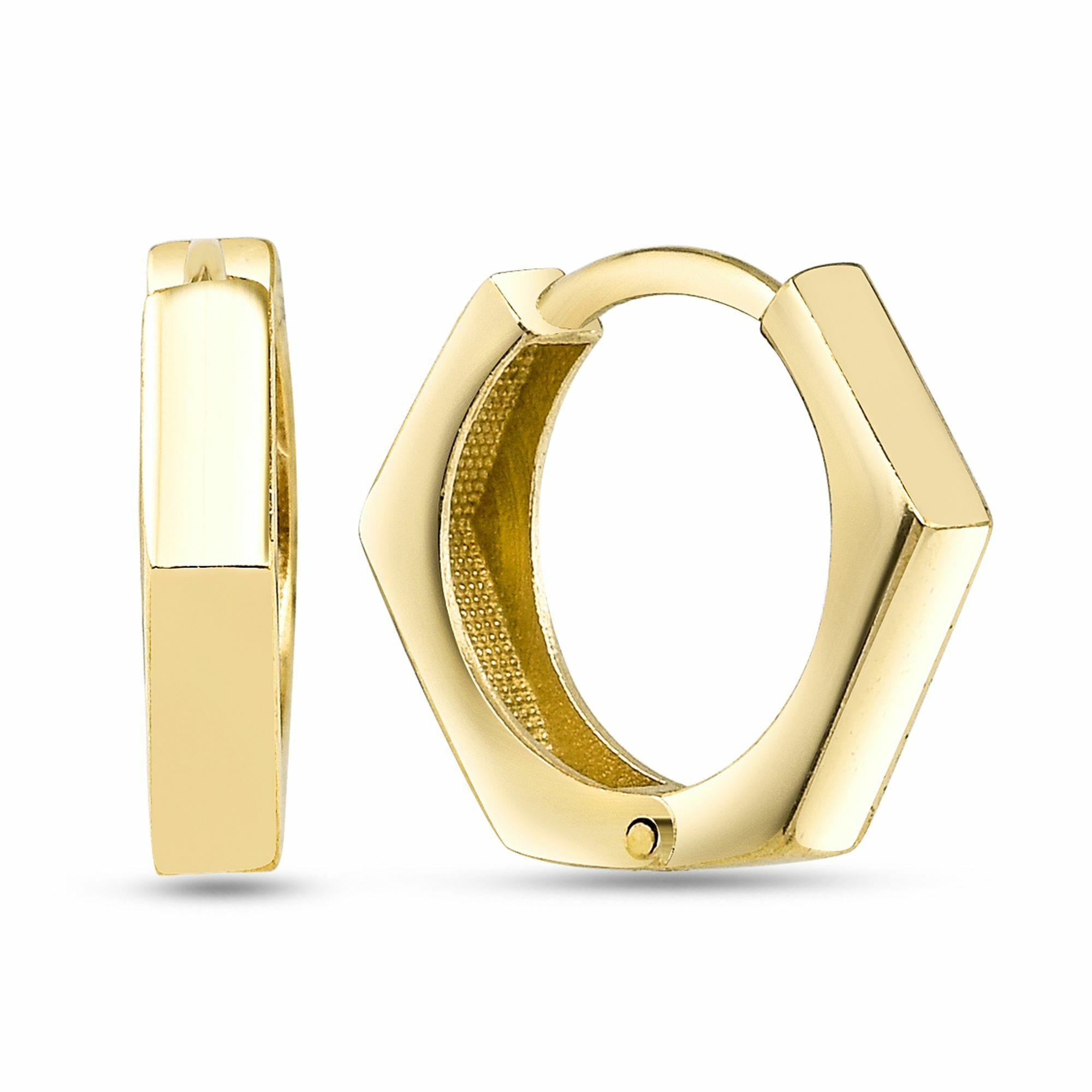 dKeniz Paar Creolen »925/- Sterling Silber vergoldet Postmodern Ohrring« kaufen