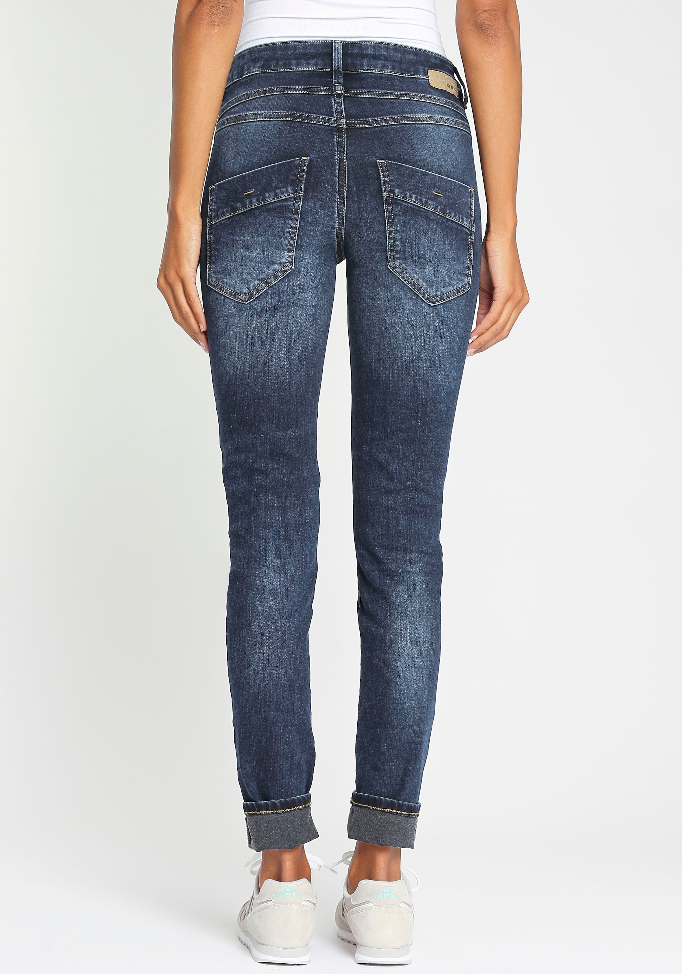 online Slim-fit-Jeans »94CARLI«, mit offener Knopfleiste GANG