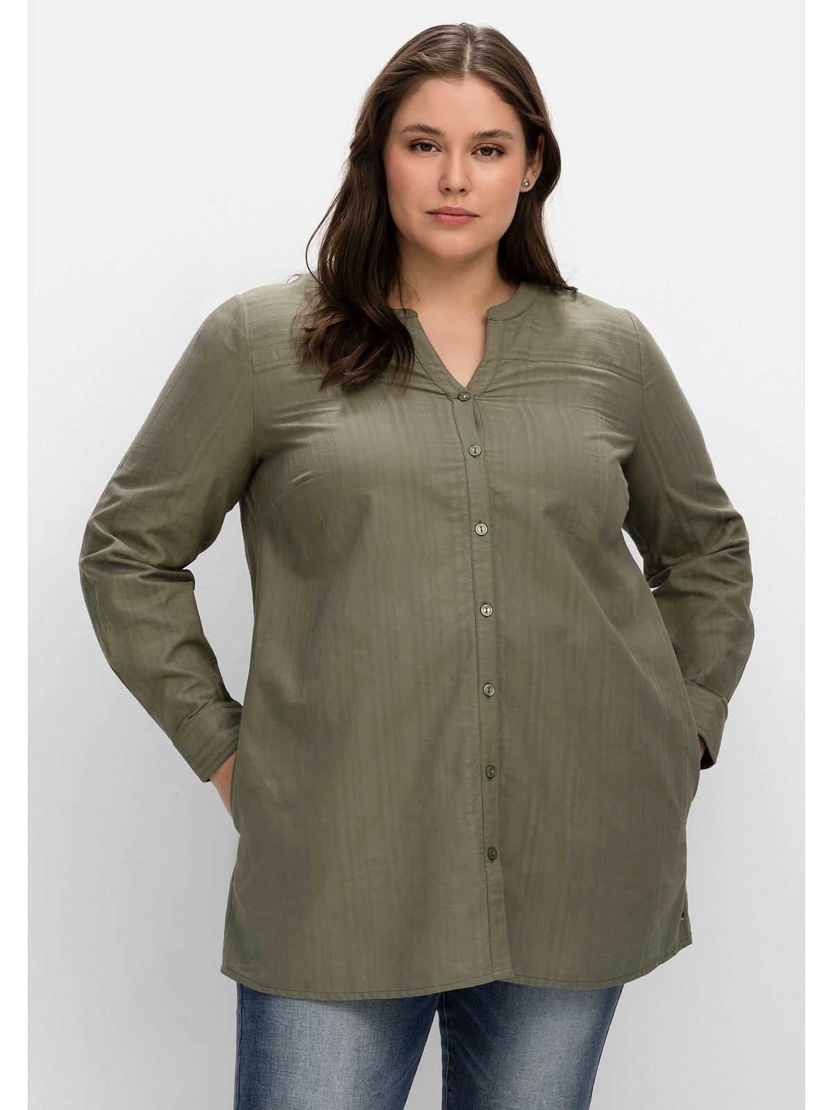 Größen«, bestellen »Große Sheego Shirtbluse in Streifen-Struktur