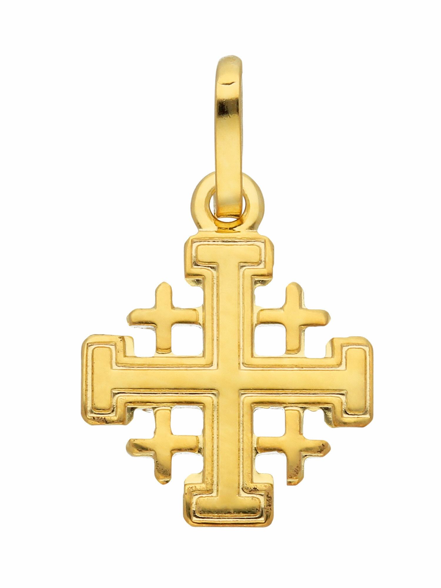 Adelia´s Kettenanhänger »585 Gold Kreuz Anhänger Jerusalem«, Goldschmuck  für Damen & Herren bestellen | I'm walking