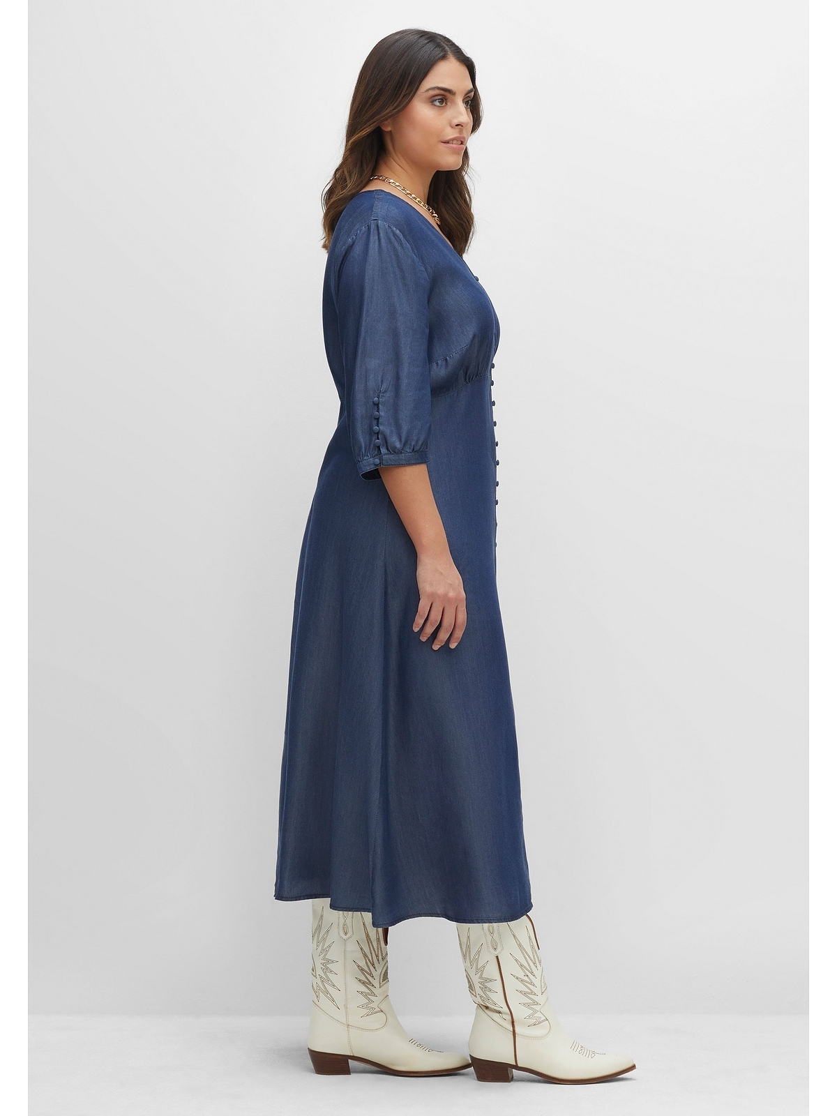 Jeanskleid aus »Große Größen«, walking Lyocell Sheego shoppen angenehmem | Denimoptik I\'m in