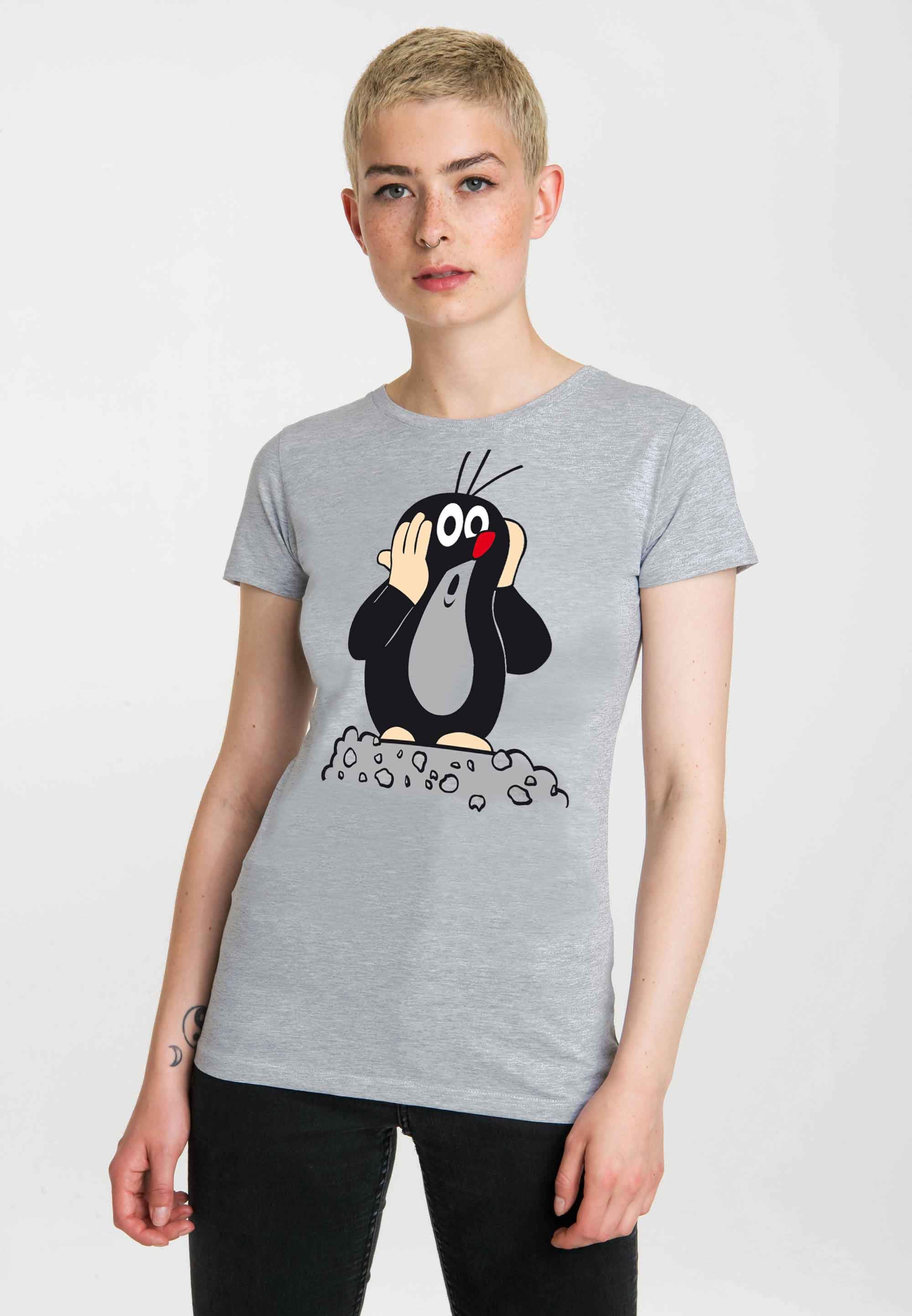 shoppen Maulwurf«, T-Shirt kleine Print LOGOSHIRT lizenziertem »Der mit