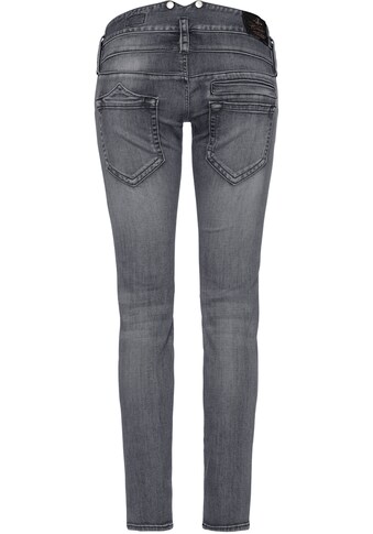 Herrlicher Slim-fit-Jeans »PITCH SLIM DENIM BLACK CASHMERE TOUCH«, mit Badge kaufen