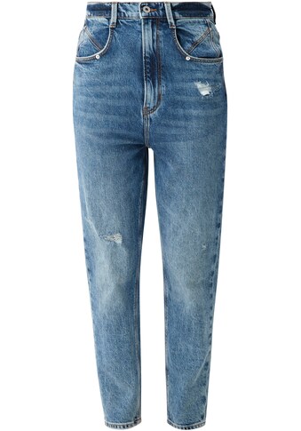 Q/S by s.Oliver Mom-Jeans »Megan«, high rise, tapered leg kaufen