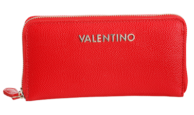 VALENTINO BAGS Geldbörse »DIVINA«, mit leicht genarbter Oberläche und silberfarnene... kaufen