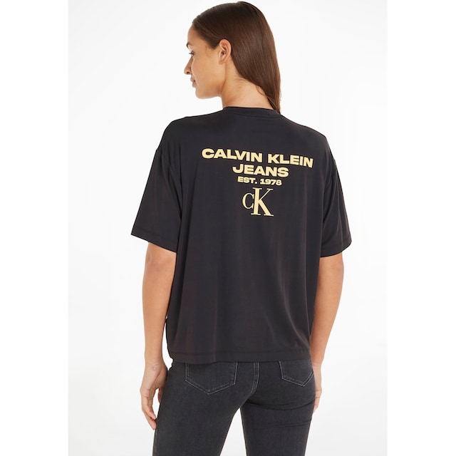 Klein BOYFRIEND walking T-Shirt TEE« »BACK LOGO | Jeans Calvin I\'m MODAL shoppen
