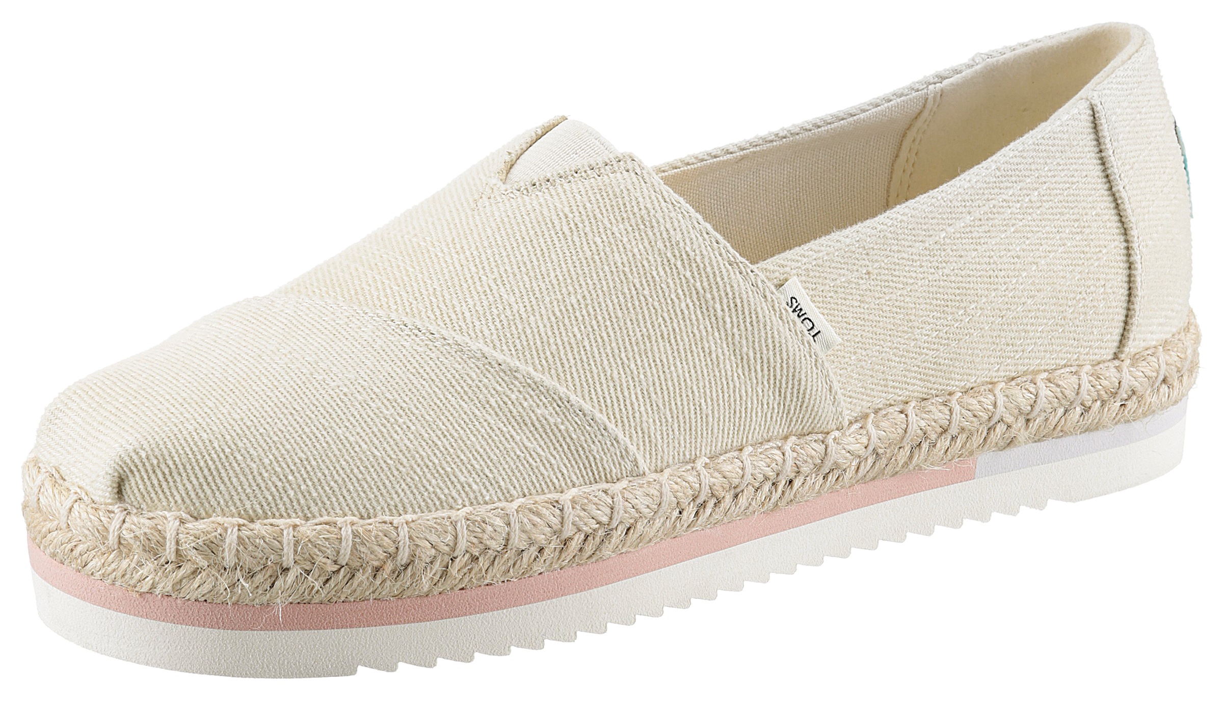 TOMS Espadrille »ALPARGATA PLATFORM ROPE«, mit typischen Jute-Besatz, schmale Form kaufen