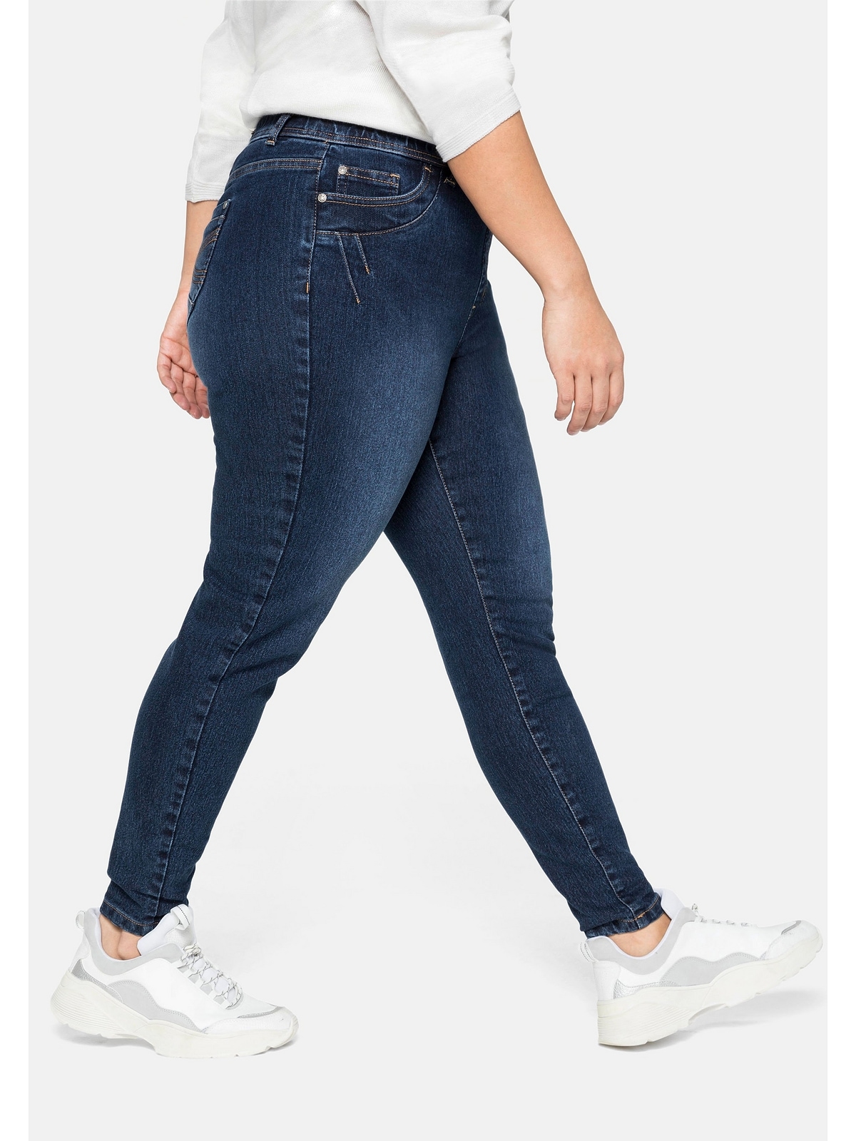 Sheego Stretch-Jeans »Große Größen«, mit I\'m Gummibund walking Gürtelschlaufen und | kaufen
