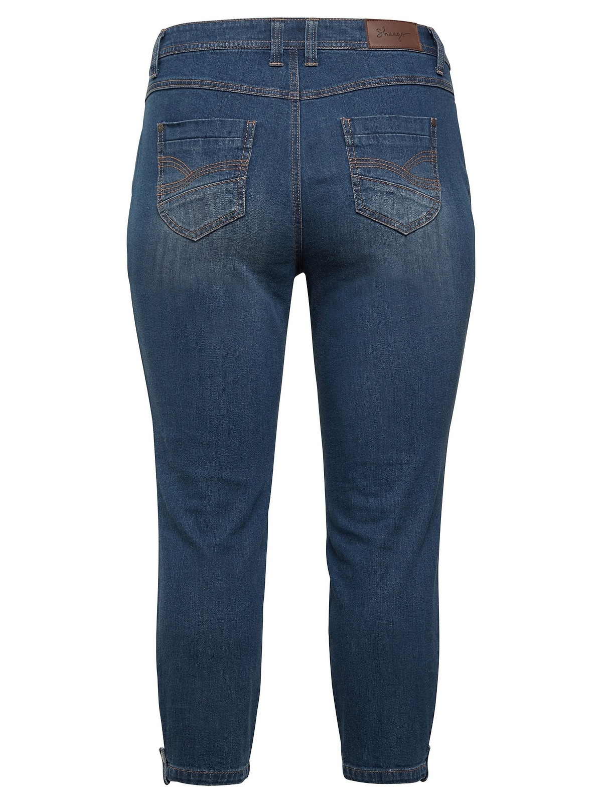 Stretch-Jeans Größen«, kaufen Sheego mit Destroyed-Effekten in 7/8-Länge »Große