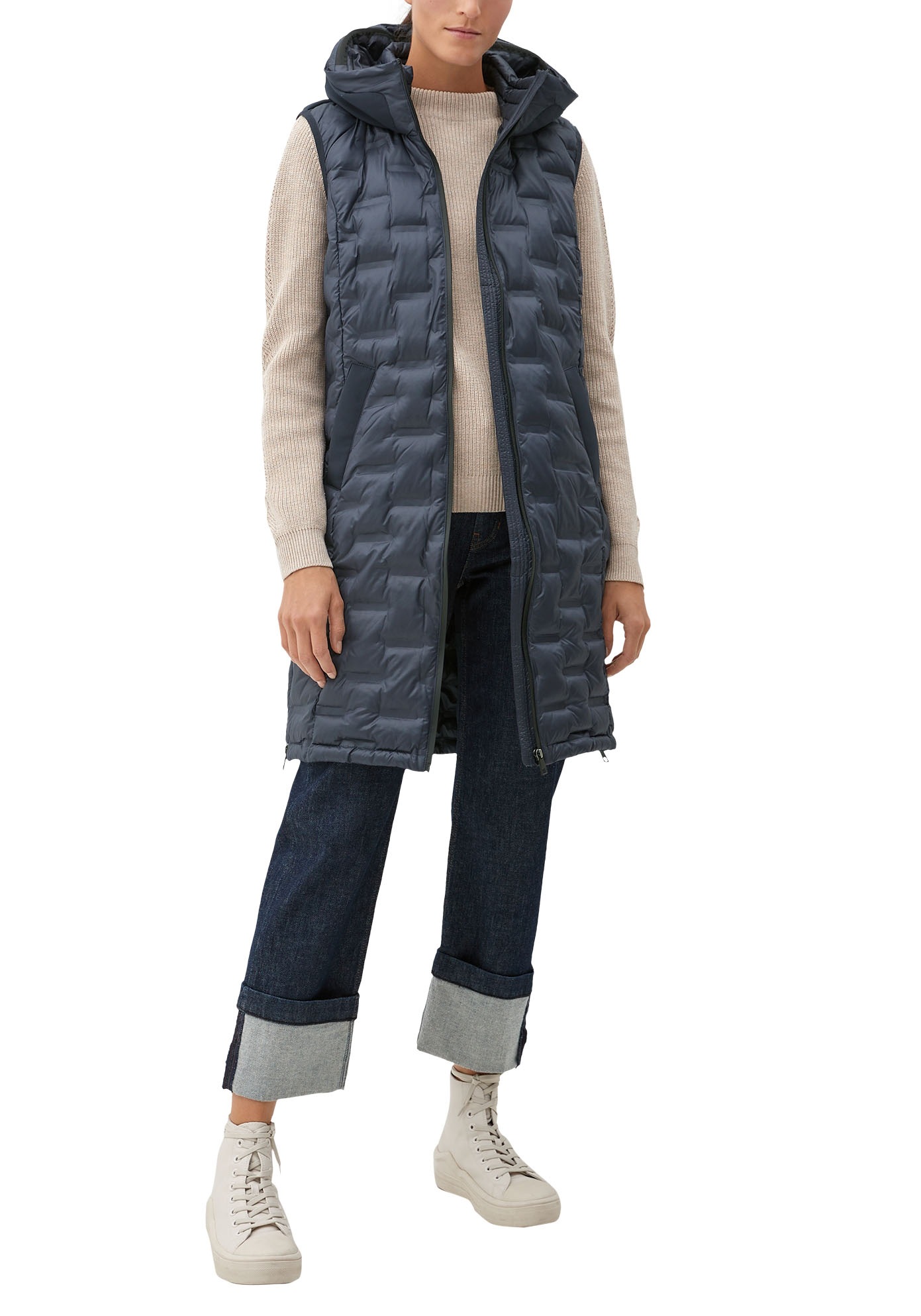 s.Oliver Longweste, mit extravaganter Steppung kaufen imwalking.de