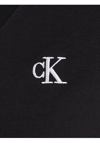 V-Shirt »CK EMBROIDERY STRETCH V-NECK«, (1 tlg.), mit kleiner Calvin Klein...