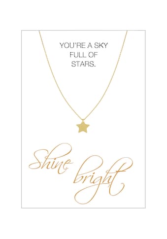HERZ-KARTE Silberkette »Shine bright«, gelbvergoldet mit Stern 925/- Sterlingsilber kaufen