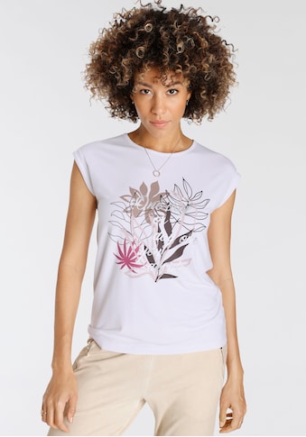 Print-Shirt, mit tollem Floral-Druck mit Schriftzug - NEUE KOLLEKTION