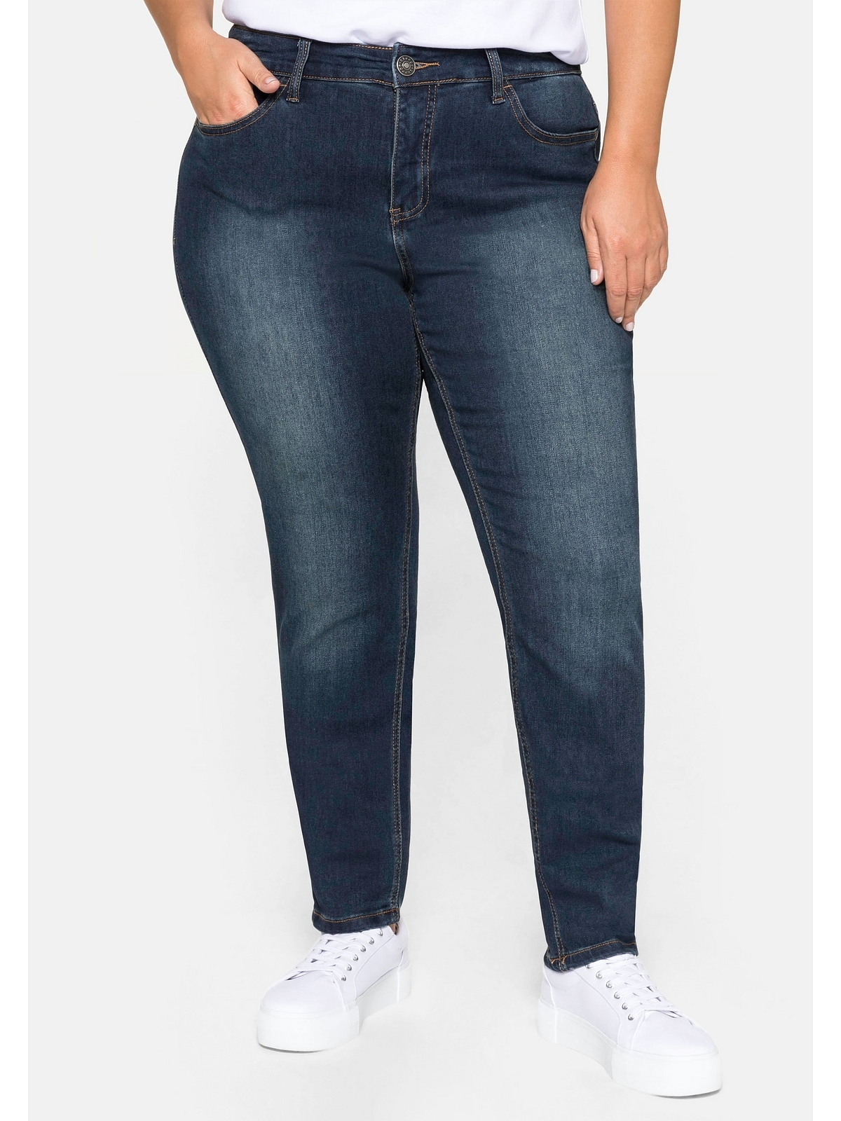 Sheego Stretch-Jeans »Große Größen«, walking I\'m Super | kaufen elastisches Power-Stretch-Material