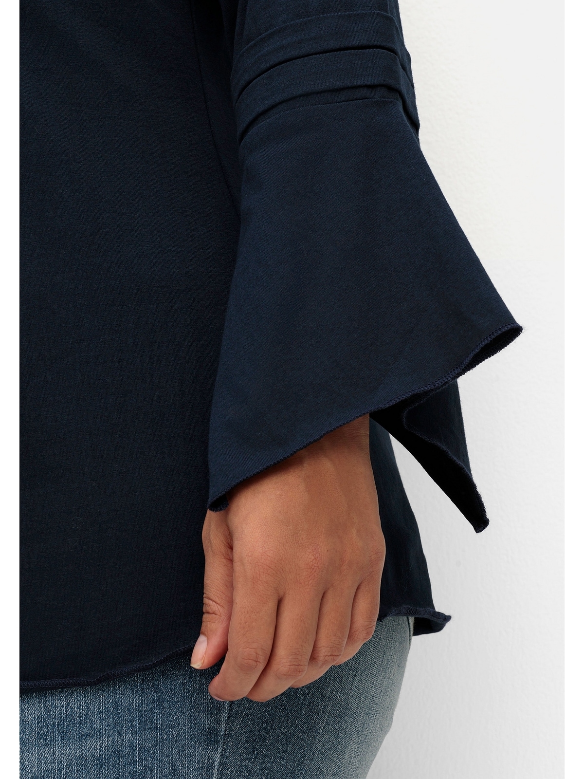 sheego by Joe Browns Langarmshirt »Große Größen«, in leichter A-Linie, aus  Baumwoll-Mix kaufen
