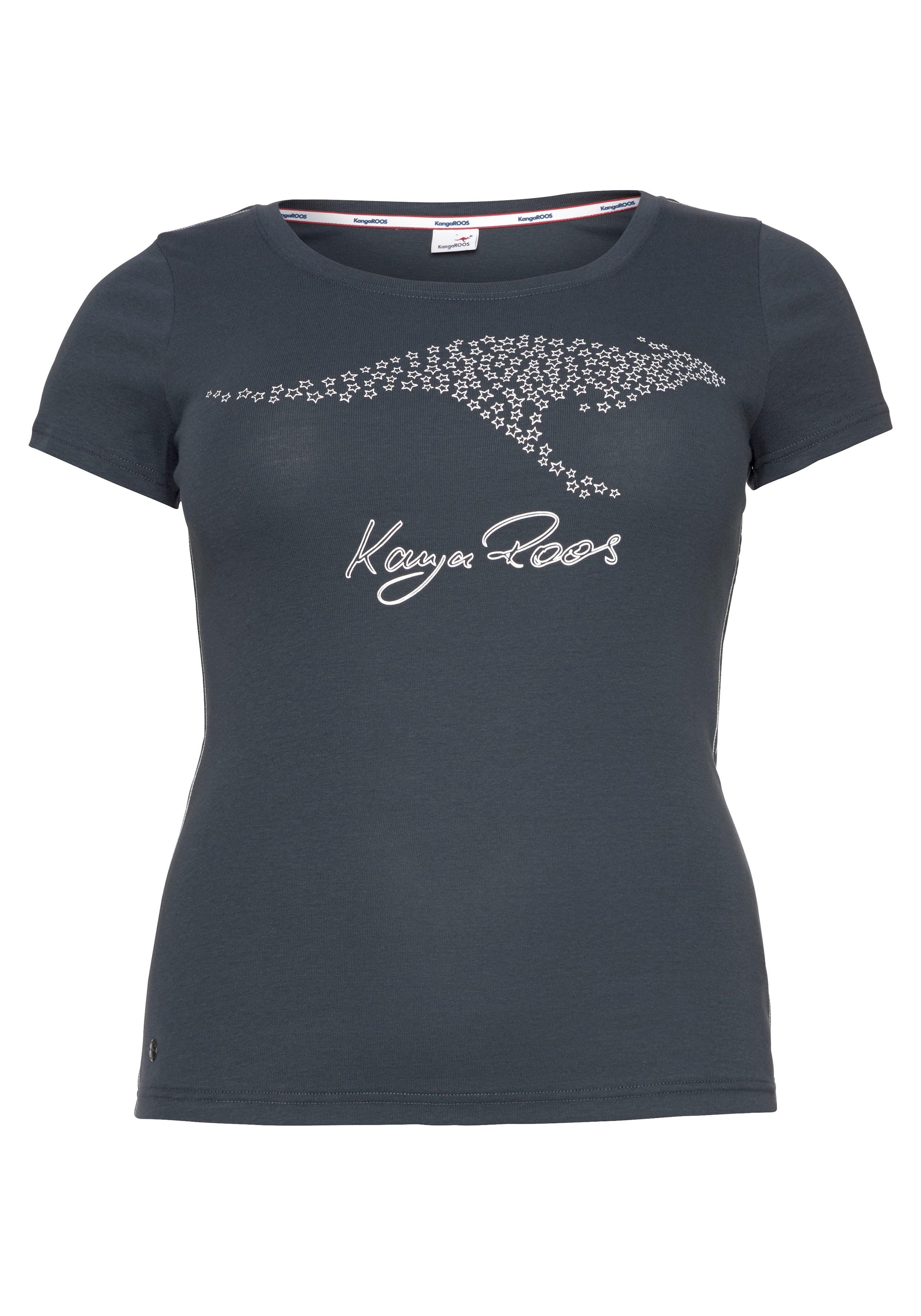 | großem bestellen KangaROOS I\'m Label-Druck T-Shirt, walking mit