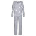 Arizona Pyjama, (2 Stück), in melierter Optik mit Sternen