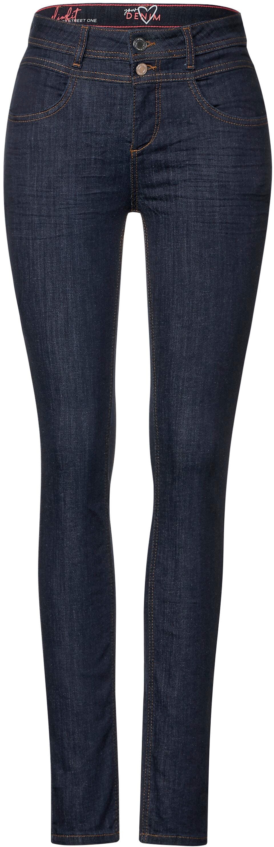 STREET ONE Slim-fit-Jeans »STYLE in YORK«, schlichtem shoppen Design