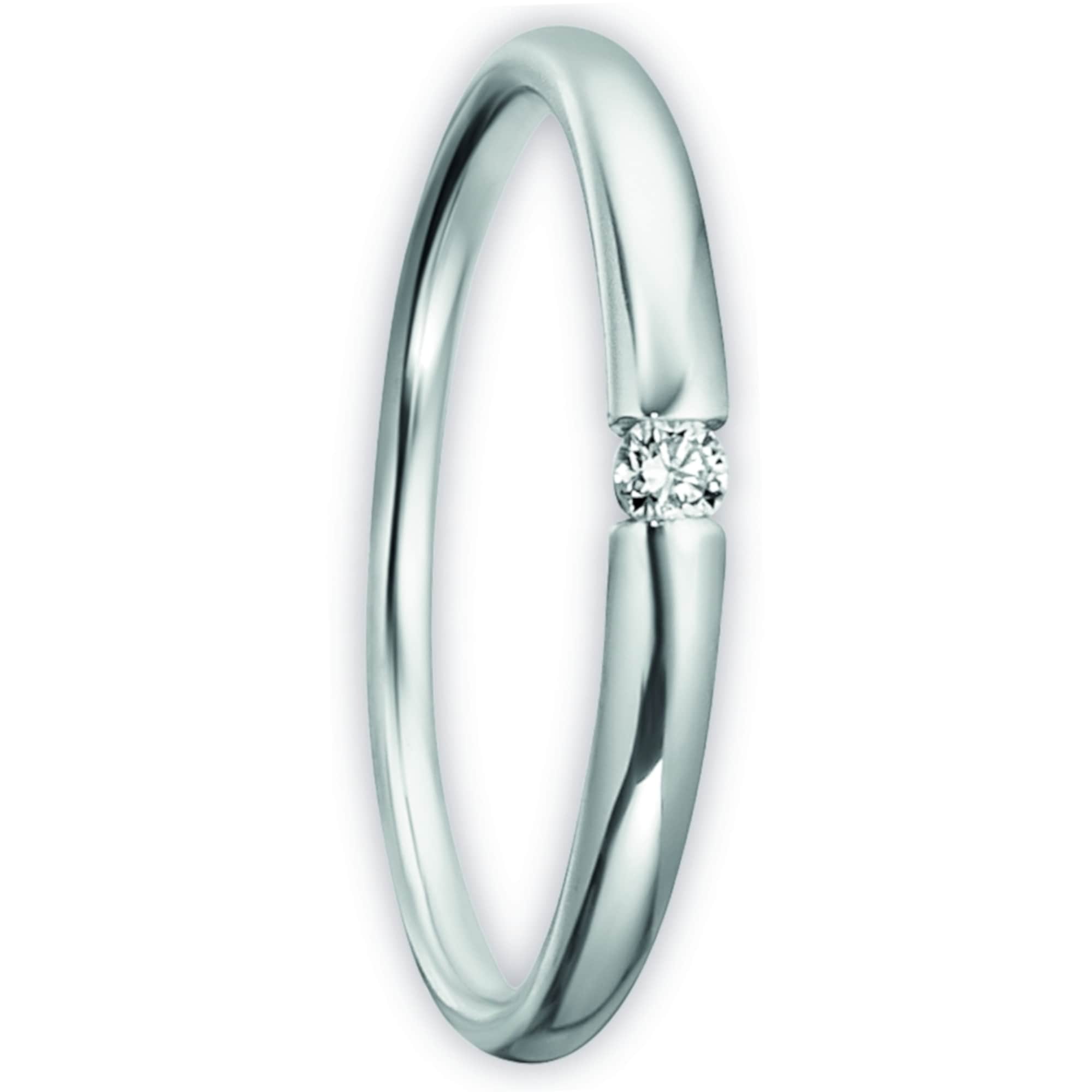 ONE ELEMENT Diamantring »0,04 ct Diamant Brillant Ring aus 585 Weißgold«,  Damen Gold Schmuck online kaufen | I\'m walking