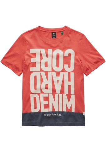 G-Star RAW T-Shirt »T-Shirt HCD color block r t«, mit Grafikdruck vorne auf der Brust kaufen