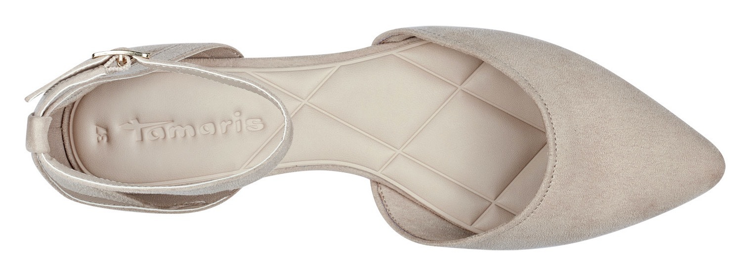 Tamaris Riemchenballerina, mit Fesselriemchen