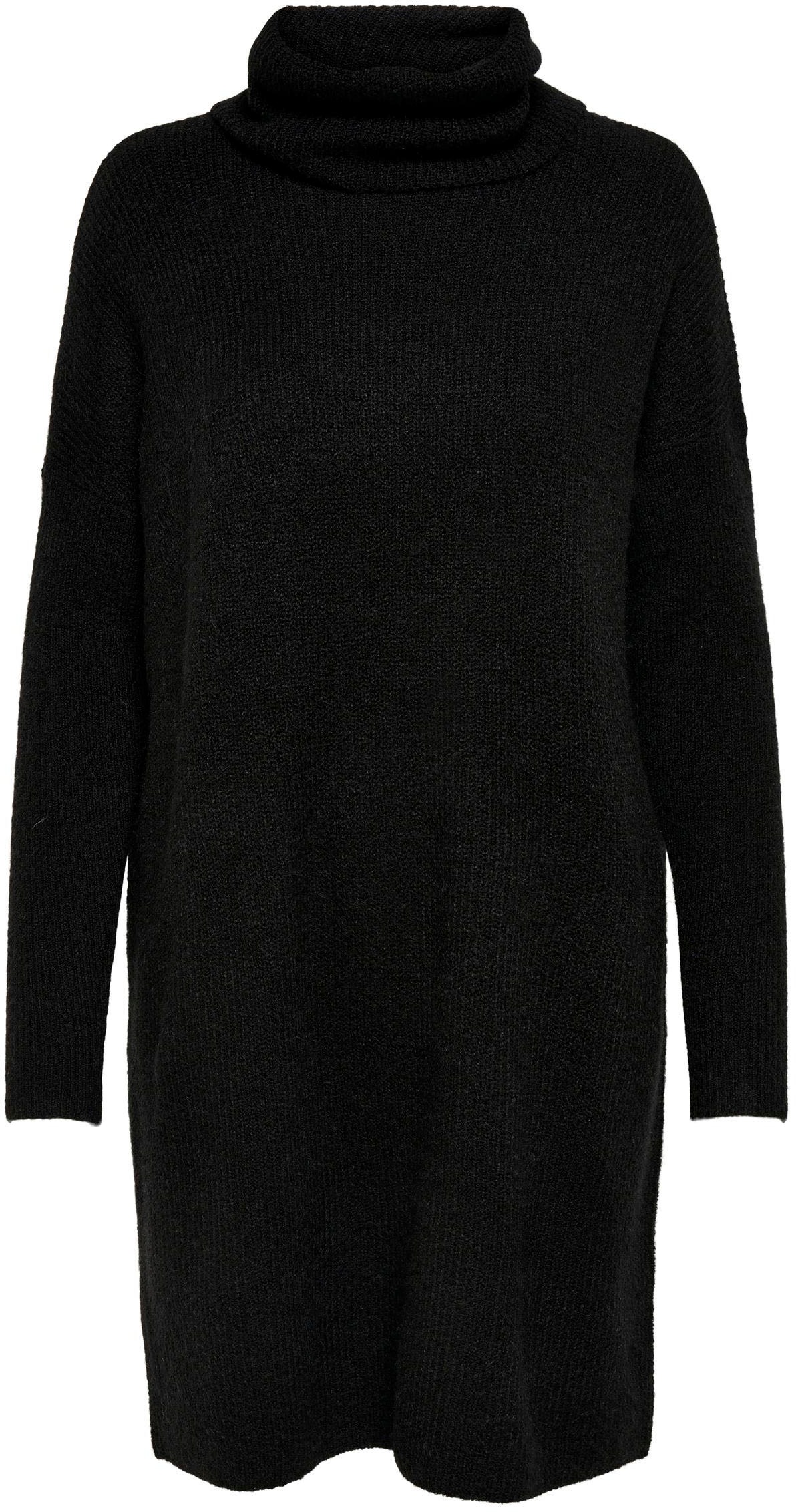 Only Lange Gebreide Jurk Dames Zwart