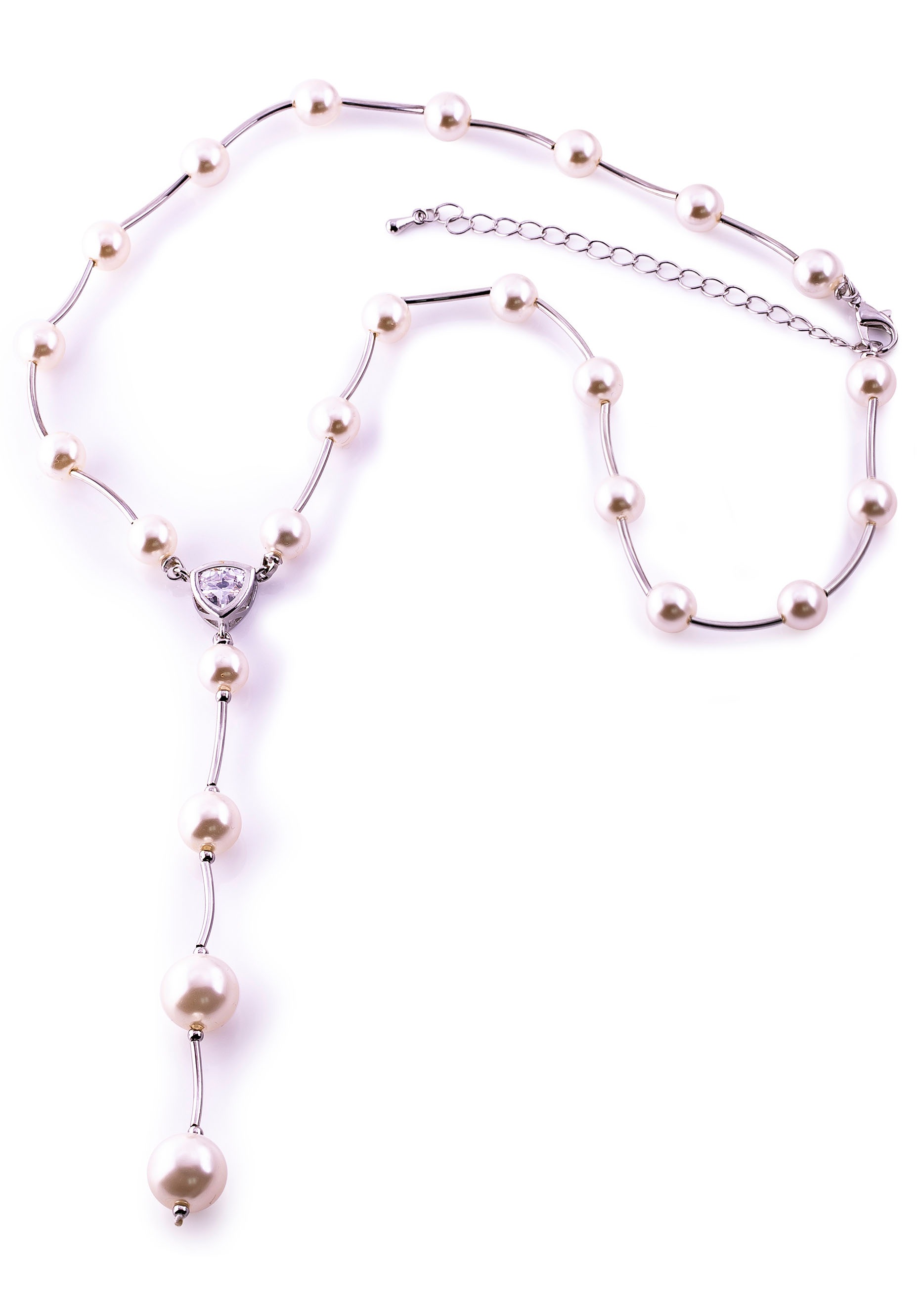 J.Jayz Collier »Y-Perlkette«, mit Glassteinen und -perlen kaufen