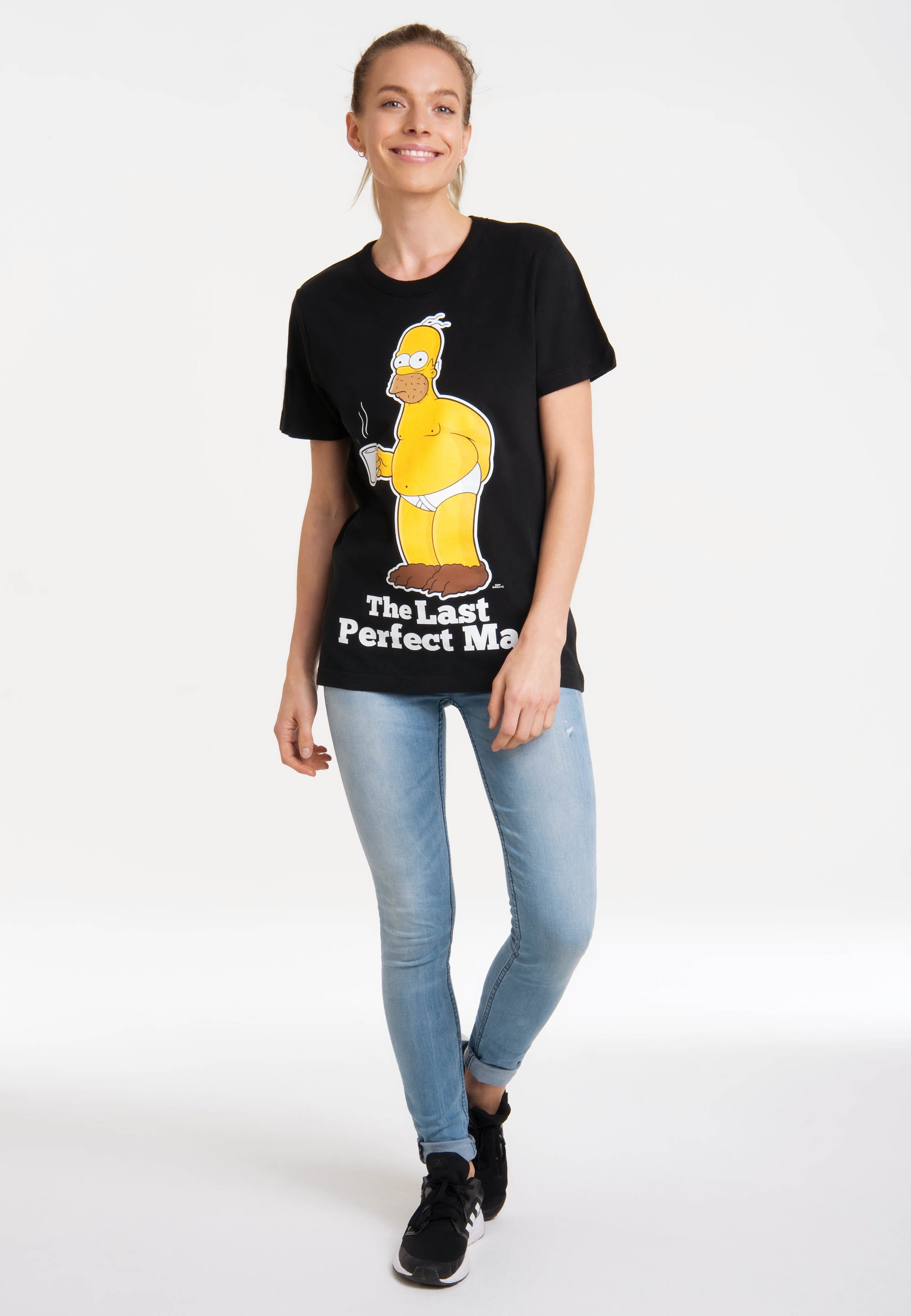 LOGOSHIRT T-Shirt Print Simpson«, Homer online lizenziertem | walking I\'m »Simpsons - mit
