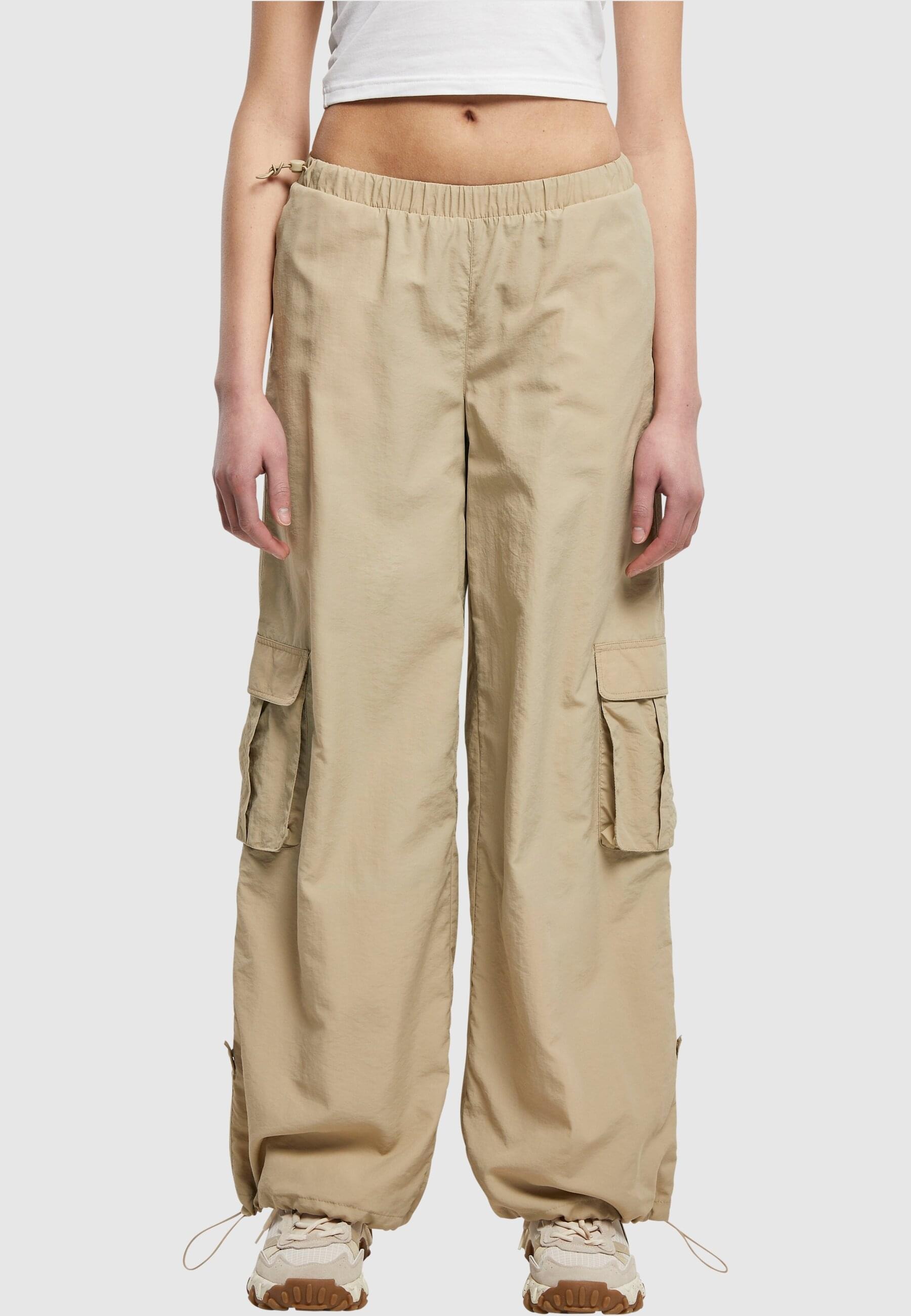 URBAN CLASSICS Stoffhose »Damen Ladies (1 Crinkle online Nylon Wide Pants«, tlg.) Cargo