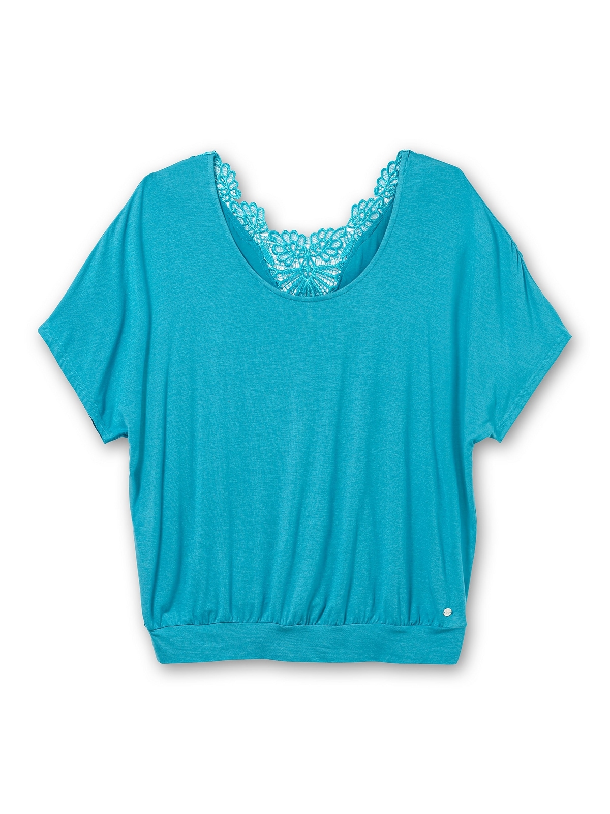 Sheego T-Shirt »Große Größen«, mit Einsatz aus Spitze im Nacken shoppen