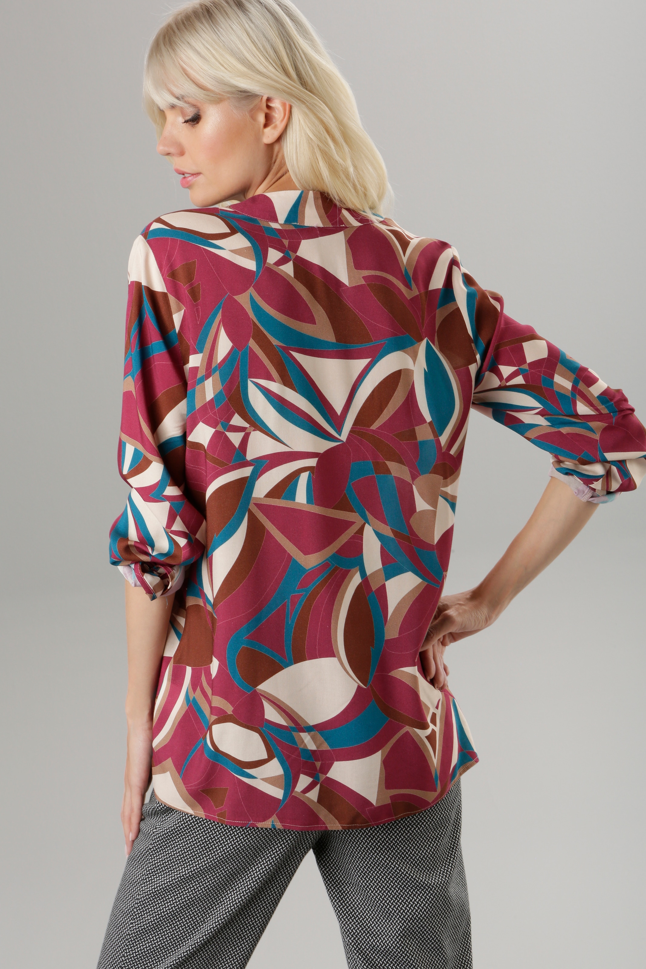 I\'m | in Schlupfbluse, walking Farben Allover-Muster mit kaufen SELECTED Aniston topaktuellen