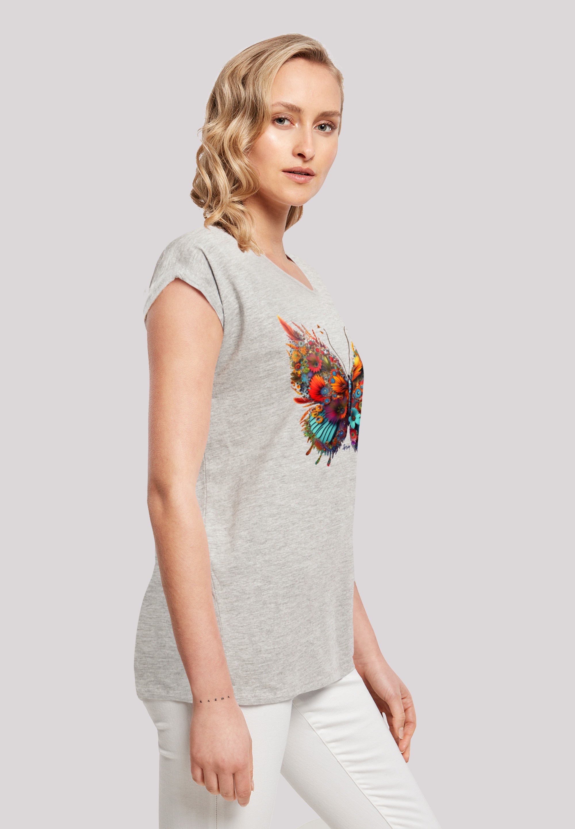 F4NT4STIC T-Shirt »Schmetterling Print shoppen I\'m Blumen«, walking 