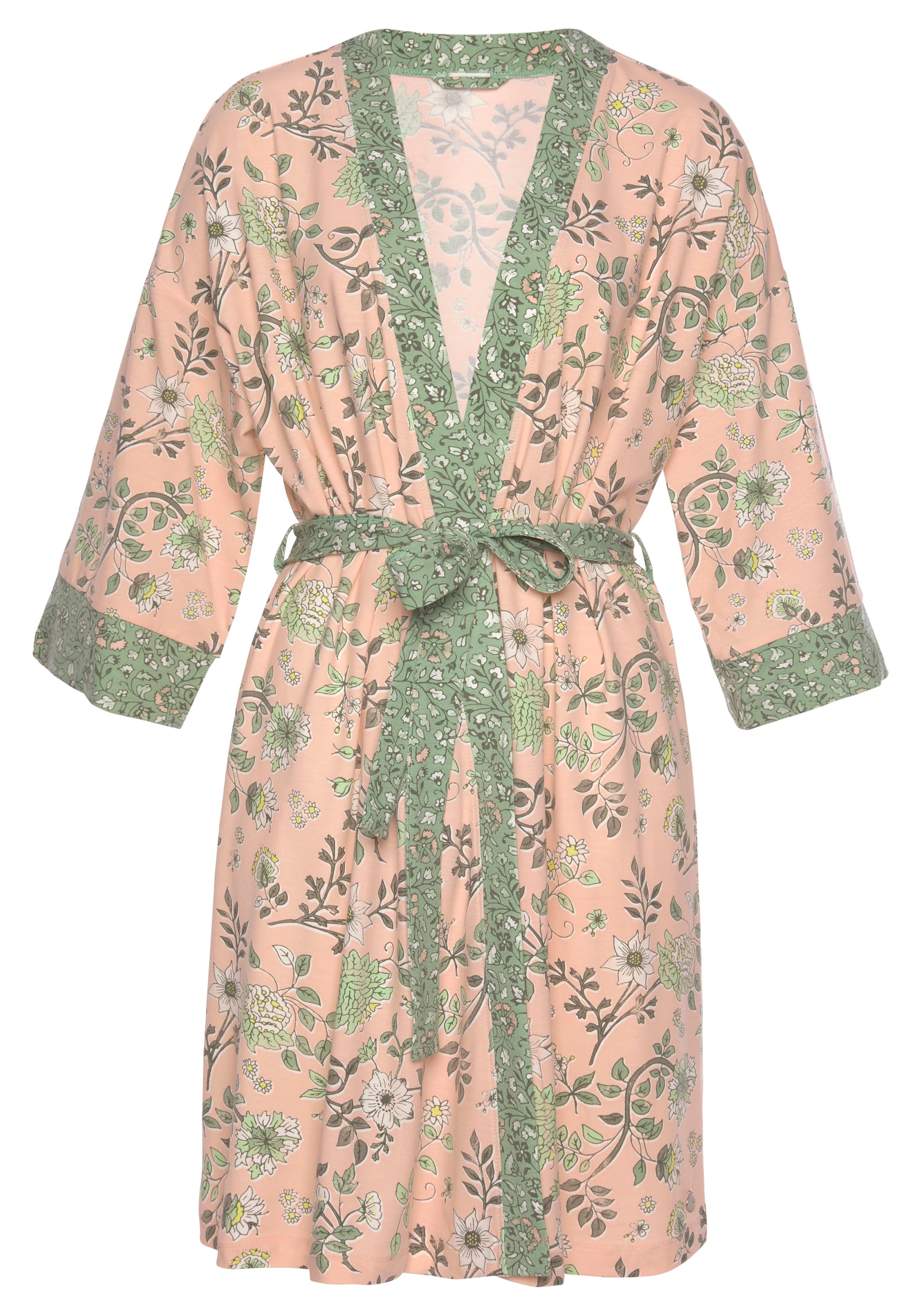 bestellen Blumen auf Kimono, mit Allover-Druck Rechnung LASCANA Wäsche &