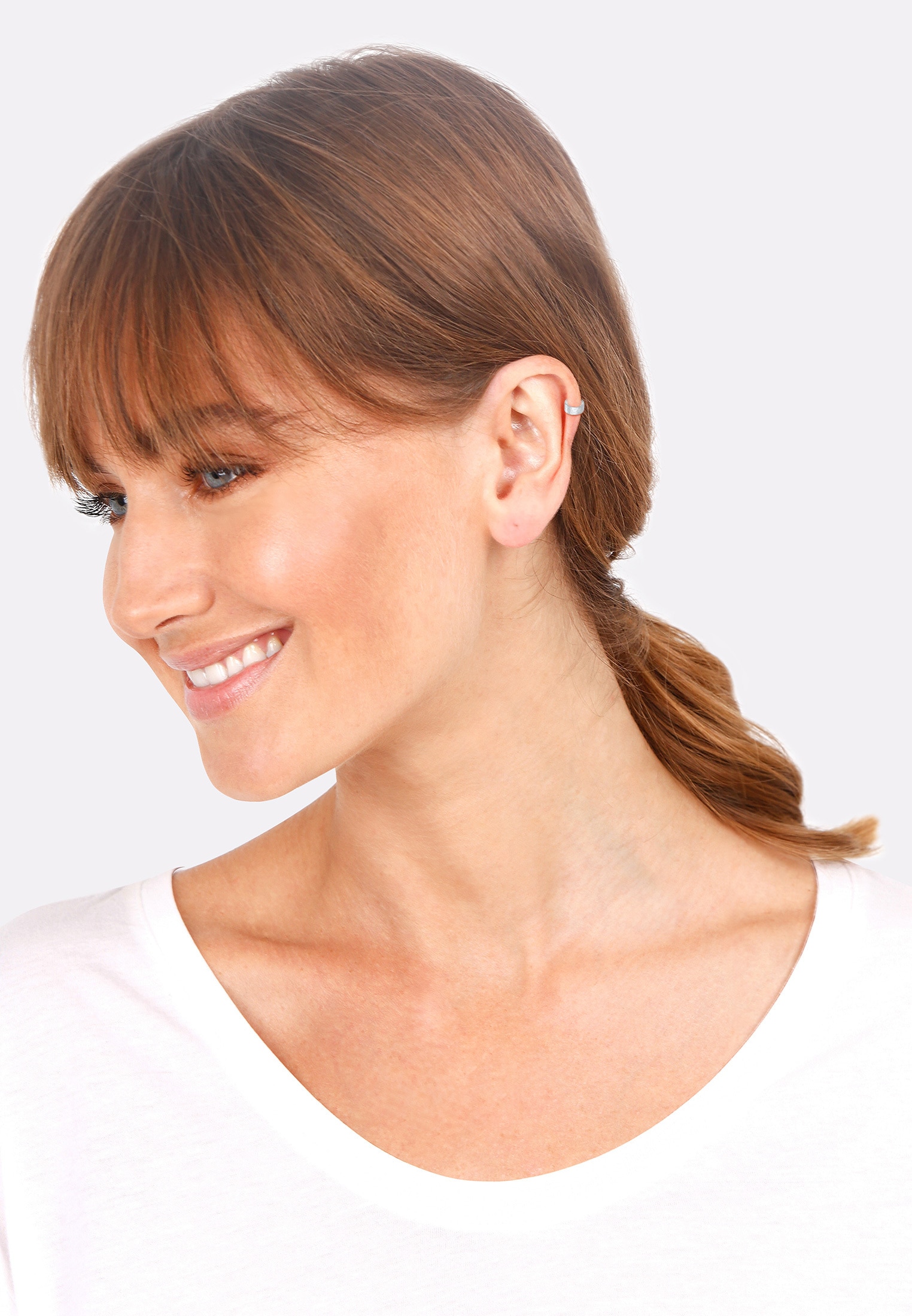 Elli Single-Ohrhaken Basic Single Earcuff Blogger Trend 925 Silber RU8745