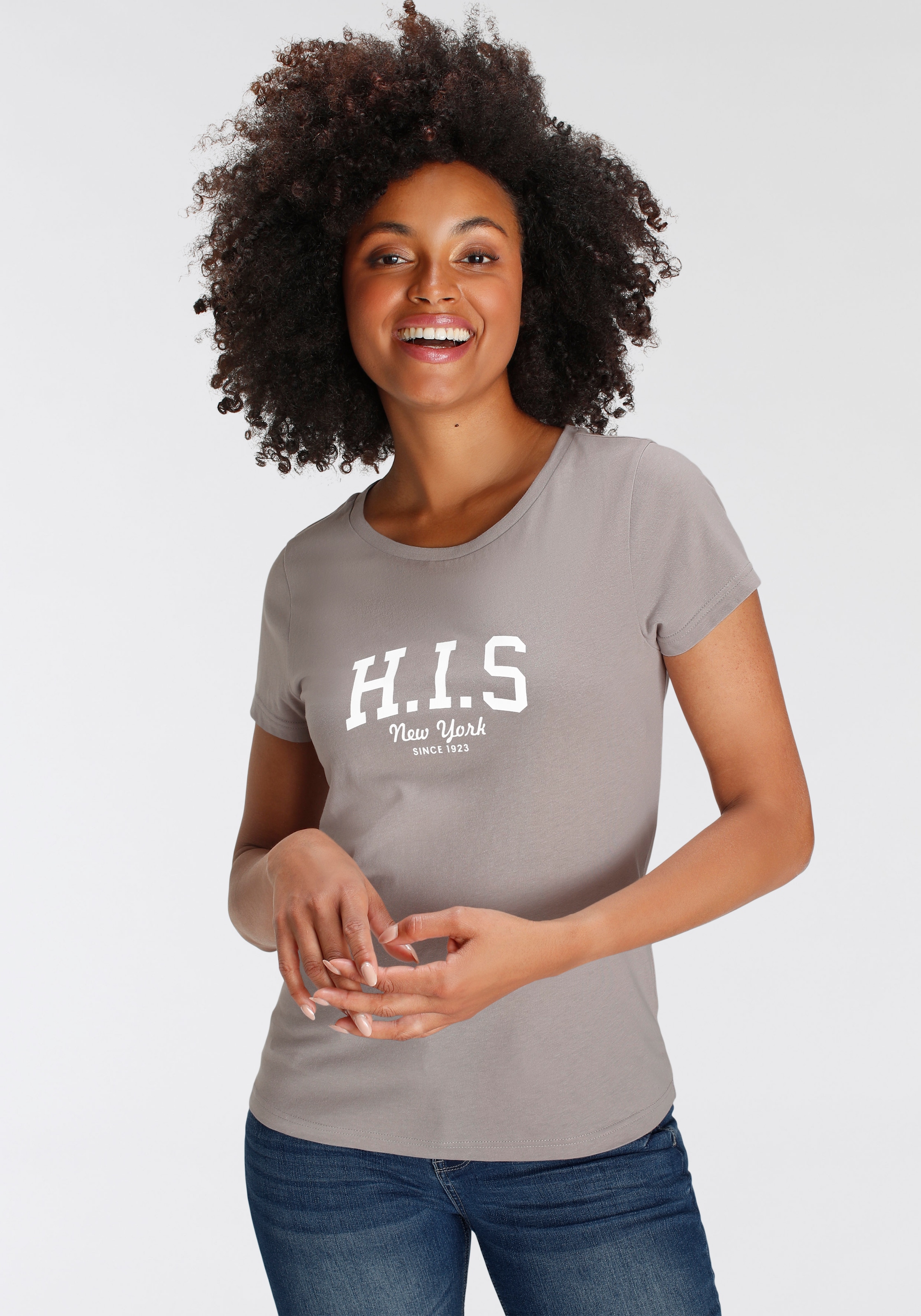 mit T-Shirt, kaufen Logo-Print walking vorne H.I.S I\'m |
